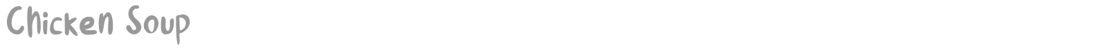Chicken Soup font preview